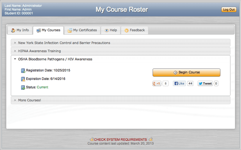 Course Management