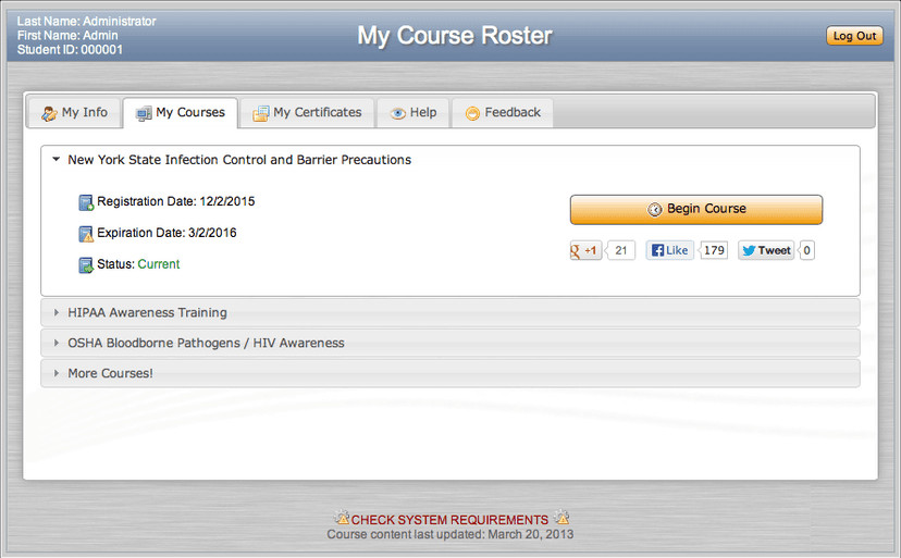 Course Management
